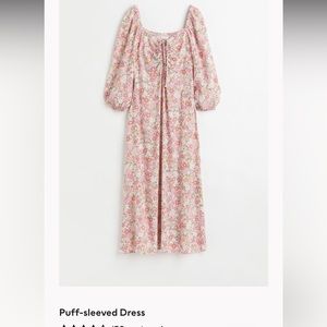 ISO H&M Puff Sleeve Floral Dress